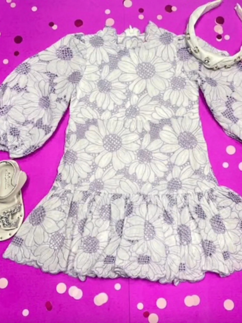 Marlo Kaia Floral Lace Dress SZ 9-10 years